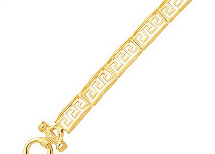 Gold Plated Toggle Mens Bracelet